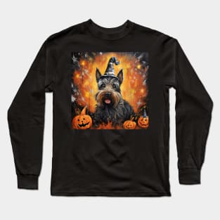 Scottish Terrier Halloween Long Sleeve T-Shirt